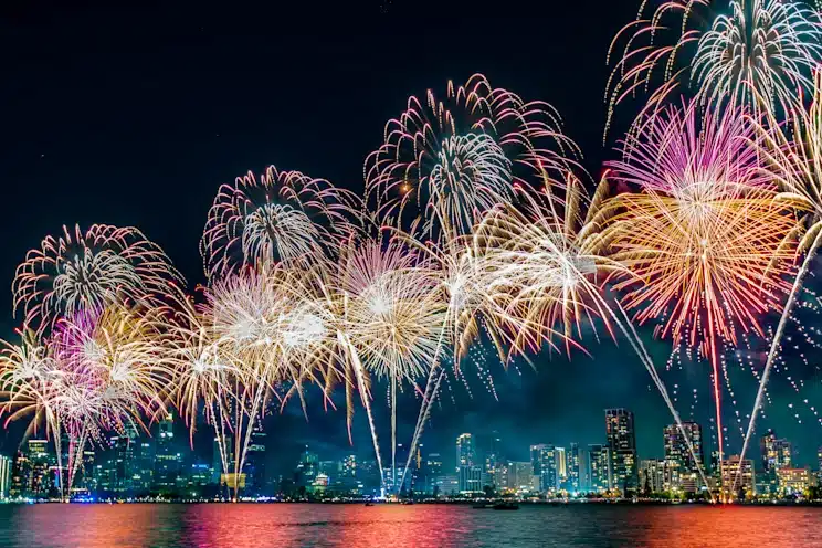 New Year's Eve South Perth Foreshore Fireworks at Miss Chow's